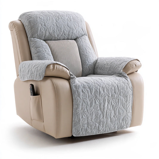 Rivestimento elasticizzato per poltrona relax in pelle, colore grigio e beige