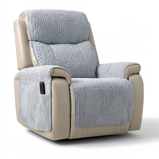 Rivestimento elasticizzato per poltrona relax in pelle, colore grigio e beige